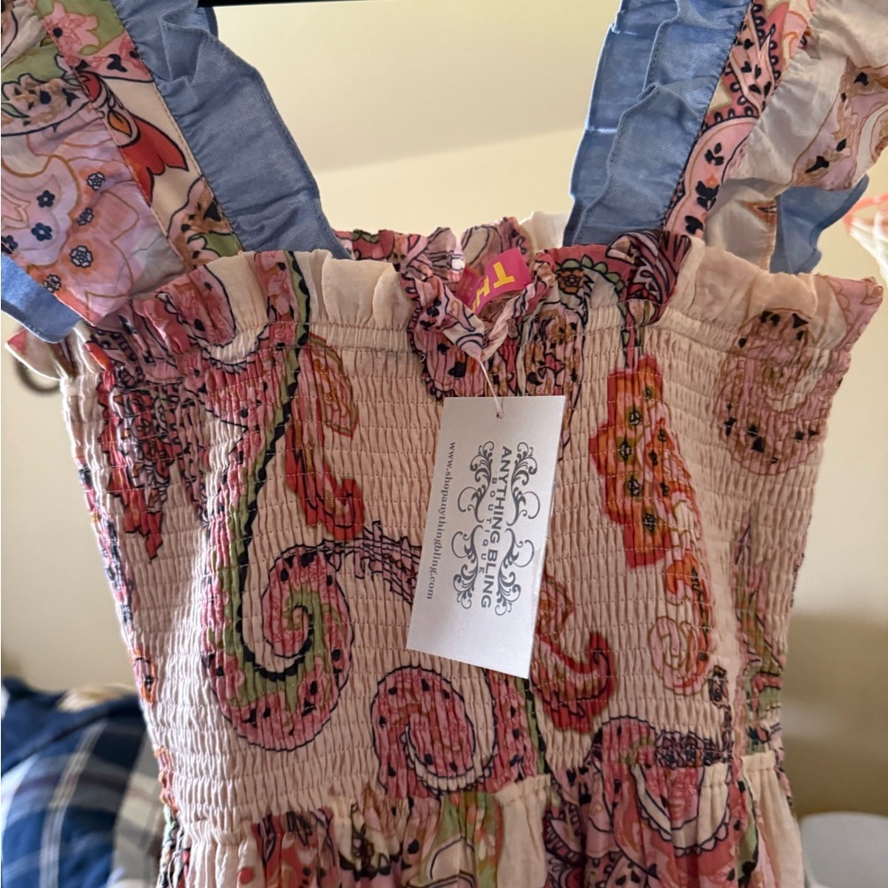 NWT TMHL Paisley Print Summer Maxi Dress - Picture 2 of 4